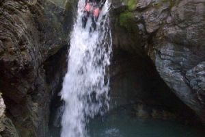Die Jugendpension Müllauerhof beim Canyoning