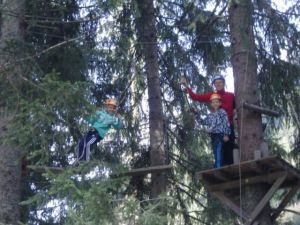 Klettermannschaft der Jugendpension Müllauerhof in Saalbach-Hinterglemm