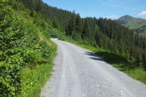 gute und gleichmässige Wege für den Anstieg